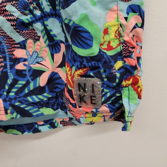 Nike Electric Men's Size XL Floral Icon 7" Swim Shorts Blue Green - Picture 3 of 13